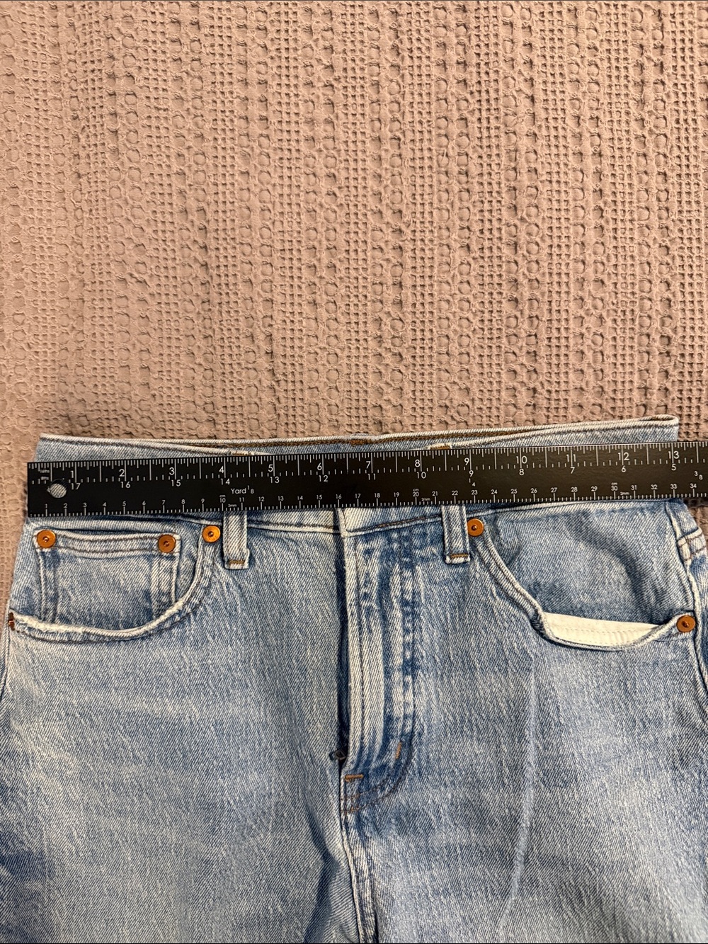 Madewell The Perfect Vintage Wide-Leg Crop Jean Light Wash Raw Hem 25  | [PH0732 - Picture 10 of 13